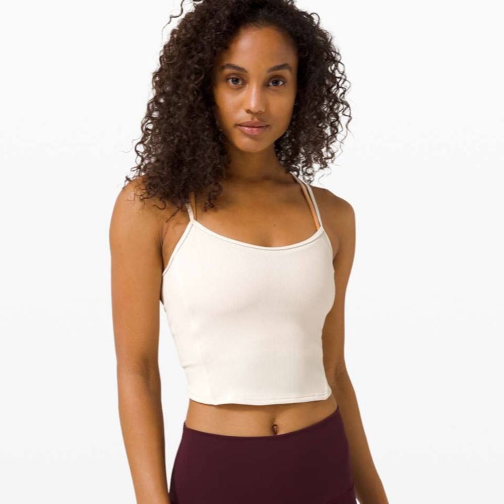 NWOT Lululemon Daily Lineup Tank Light Ivory 6